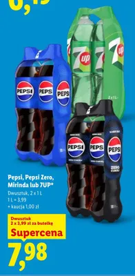 Napój gazowany Pepsi Zero dwusztuczek promocja w Lidl