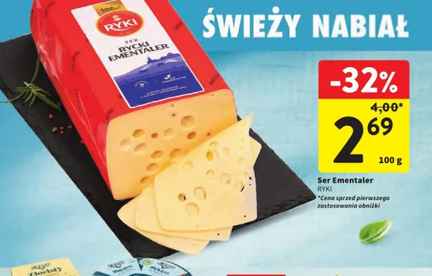 Ser Rycki Ementaler Ryki promocja w Intermarche