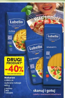 Makaron Lubella wybrane rodzaje promocja w Intermarche