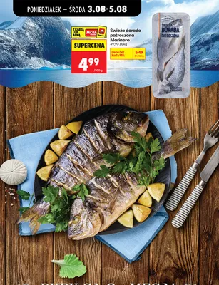 Ryba dorada świeża patroszona Marinero promocja w Biedronka