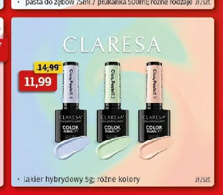 Lakier hybrydowy Claresa promocja w Drogeria Kosmyk