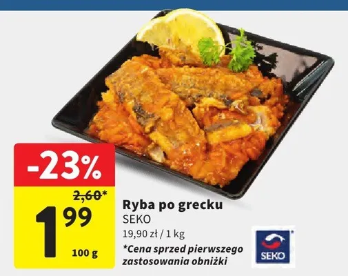 Ryba po grecku promocja w Intermarche