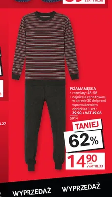 Piżama męska promocja w Selgros