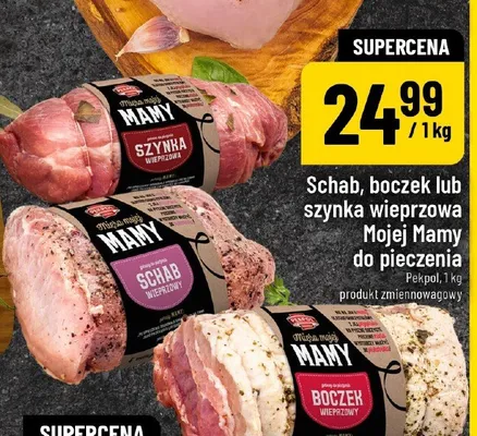Schab, boczek lub szynka wieprzowa do pieczenia promocja w POLOmarket