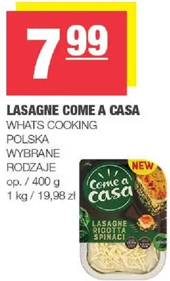 Lasagne Come a Casa Whats Cooking Polska promocja w SPAR