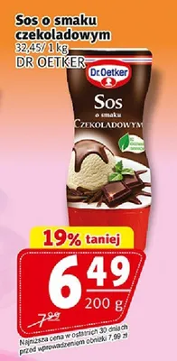 Sos o smaku czekoladowym Dr. Oetker promocja w Prim Market