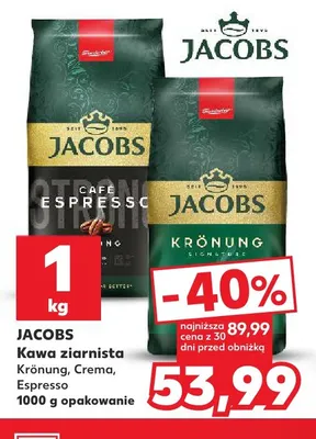 Kawa ziarnista Espresso Jacobs promocja w Kaufland