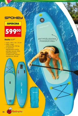 Deska SUP SPOKEY 305x76x15cm promocja w Biedronka