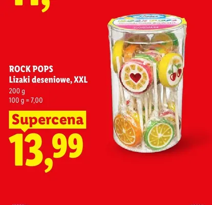 Lizaki deseniowe XXL Rock Pops promocja w Lidl