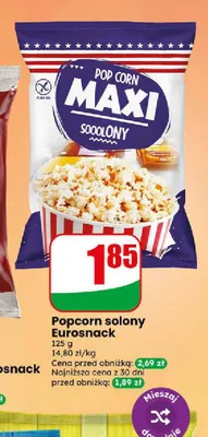 Popcorn solony Eurosnack promocja w Dino