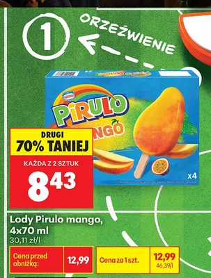 Lody Pirulo mango 4-pak promocja w Biedronka