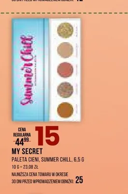 Paleta cieni My Secret Summer Chill promocja w Drogerie Natura