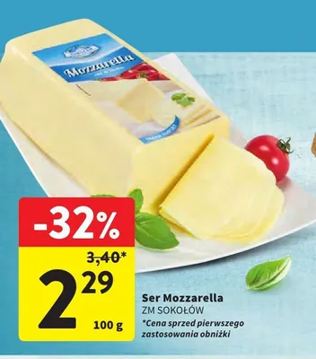 Ser Mozzarella ZM Sokołów promocja w Intermarche