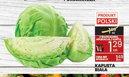 Kapusta biała polska promocja w Wafelek
