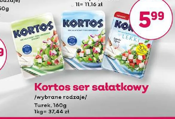 Kortos ser sałatkowy z ziołami Turek promocja w Bliski