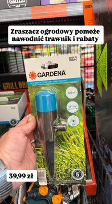 Zraszacz ogrodowy Gardena Spray Sprinkler 100m² 360° promocja w Biedronka