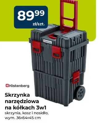 Skrzynka narzędziowa na kółkach 3w1 skrzynia, kosz i nosidło promocja w PSB Mrówka