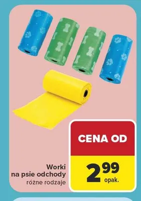 Worki na psie odchody promocja w Carrefour
