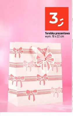 Torebka prezentowa 19x22cm promocja w Dealz