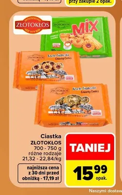 Ciastka Złotokłos promocja w Carrefour Market