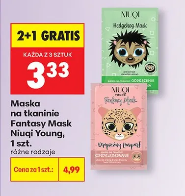 Maska na tkaninie Fantasy Mask różne rodzaje promocja w Biedronka