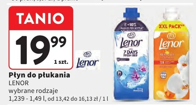 Płyn do płukania Lenor promocja w Intermarche