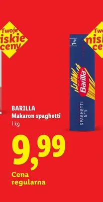 Makaron spaghetti Barilla promocja w Lidl