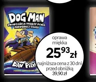 Książka Dog Man Dwadzieścia Tysięcy Pcheł Podwodnej Żeglugi oprawa miękka promocja w Dzień Dziecka