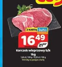 Karczek wieprzowy bez kości promocja w Delfin