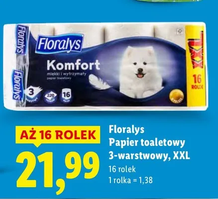 Papier toaletowy 3-warstwowy, XXL promocja w Lidl