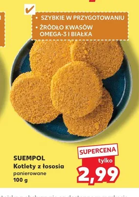Kotlety z łososia panierowane Suempol promocja w Kaufland
