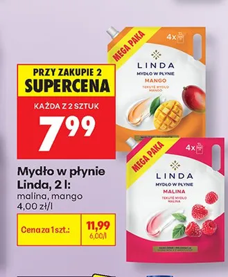 Mydło w płynie Linda promocja w Biedronka