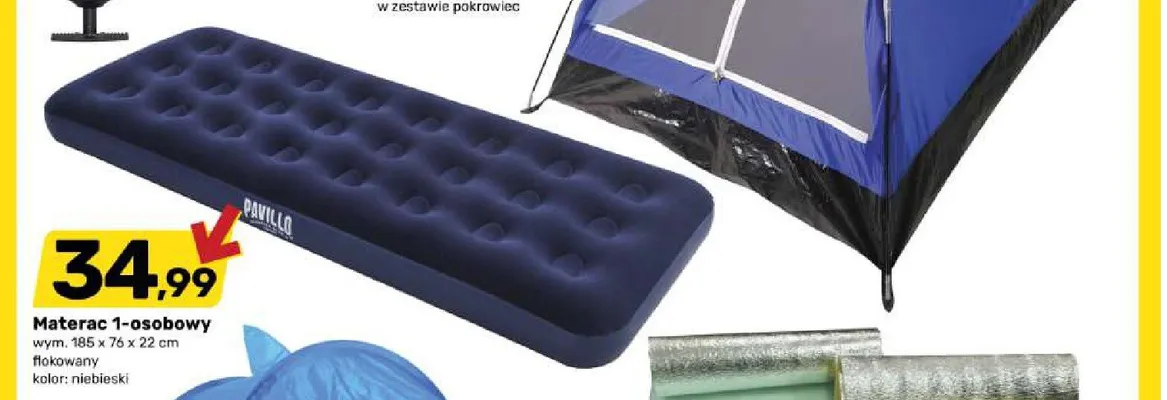 Materac 1-osobowy Pavillo promocja w Bricomarche