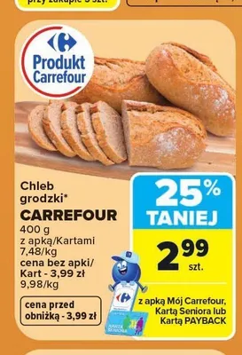 Chleb grodzki Carrefour promocja w Carrefour Market