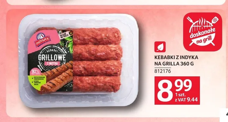 Kebabki z indyka na grilla Indykpol promocja w Selgros