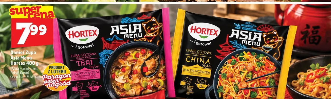 Danie gotowe China Style wok z kurczakiem Hortex Asia Menu promocja w TOPAZ