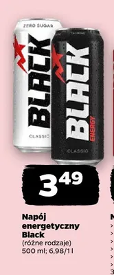 Napój energetyczny Black Zero Sugar promocja w Netto