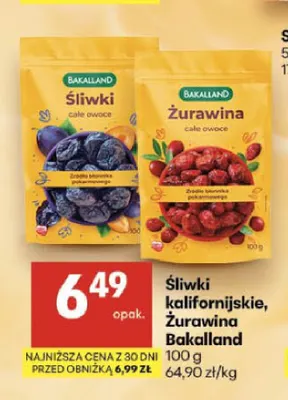 Żurawina Bakalland promocja w Delikatesy Centrum