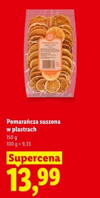 Pomarańcza suszona w plastrach promocja w Lidl