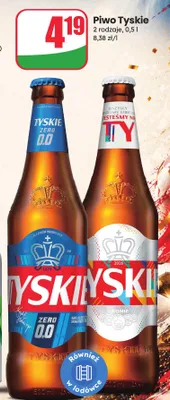 Piwo bezalkoholowe Tyskie Zero promocja w Dino