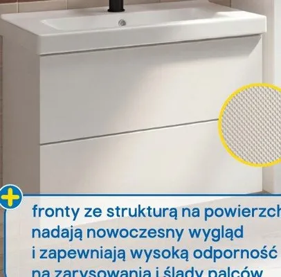 Zestaw szafka Clever pod umywalkę + umywalka ceramiczna Nira 60 cm promocja w Castorama