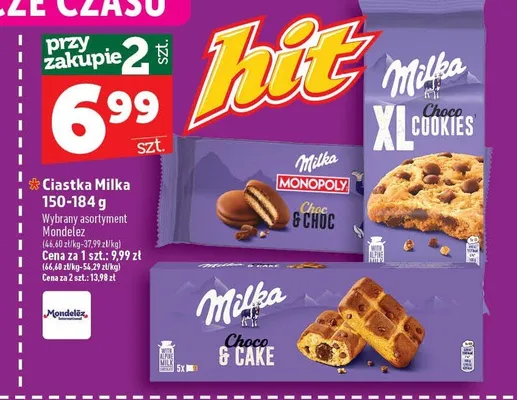 Ciastka Milka Monopoly Choc & Choc promocja w TOPAZ