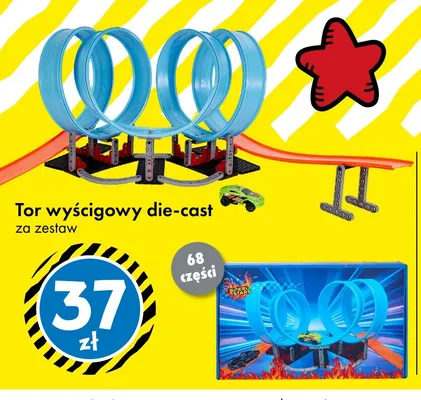 Tor wyścigowy die-cast promocja w Tedi