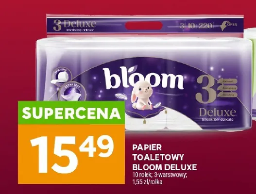 Papier toaletowy Deluxe promocja w Stokrotka