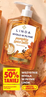 Mydło w płynie pumpkin spice latte Linda promocja w Biedronka