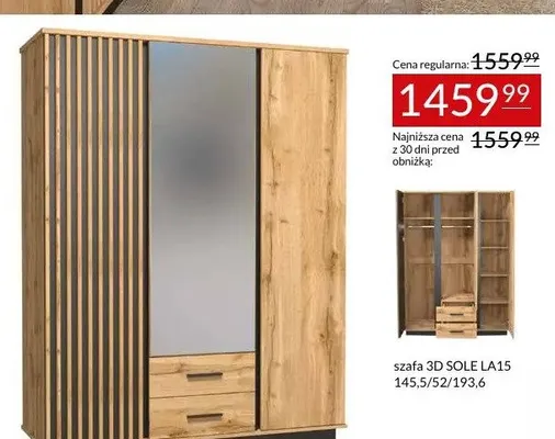 Szafa 3D SOLE LA15 promocja w Abra Meble