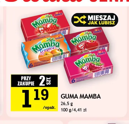 Guma Mamba promocja w Gram Market