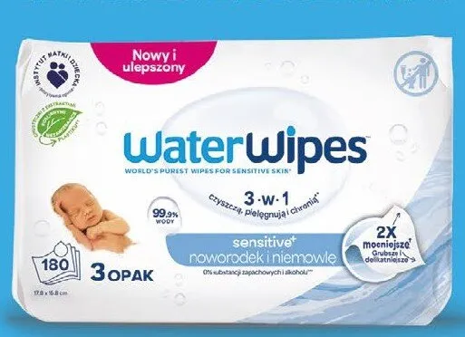 Chusteczki WaterWipes 3-pak promocja w Rossmann