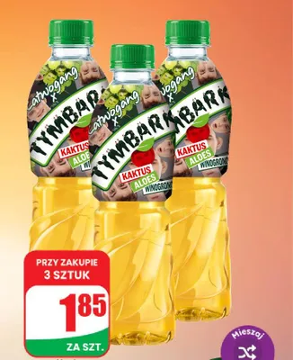 Napój niegazowany Tymbark Łatwogang Kaktus Aloes Winogrono promocja w Dino