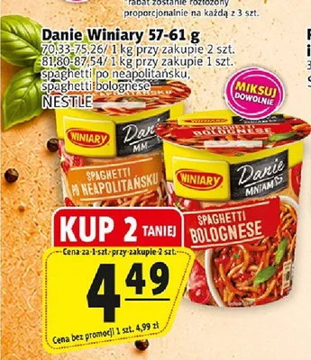 Danie Spaghetti po neapolitańsku Winiary promocja w Prim Market